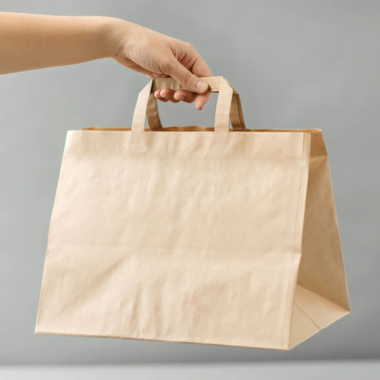50 Pz. Shopper Carta Per Asporto Take Away