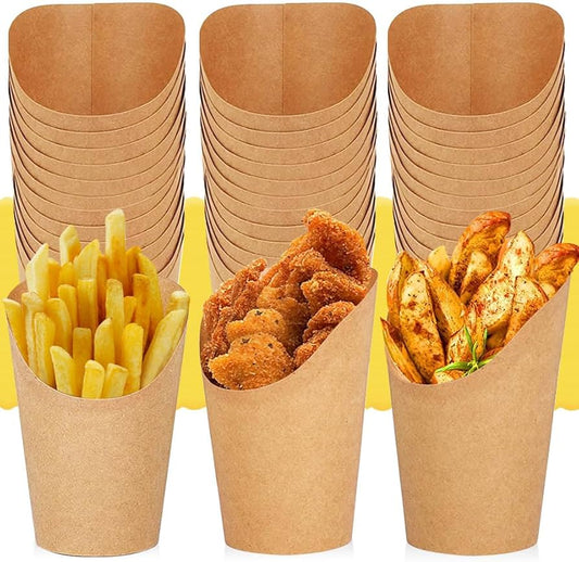 50 Pz. Coppa Da Fritti Avana 6X6,3X12Cm