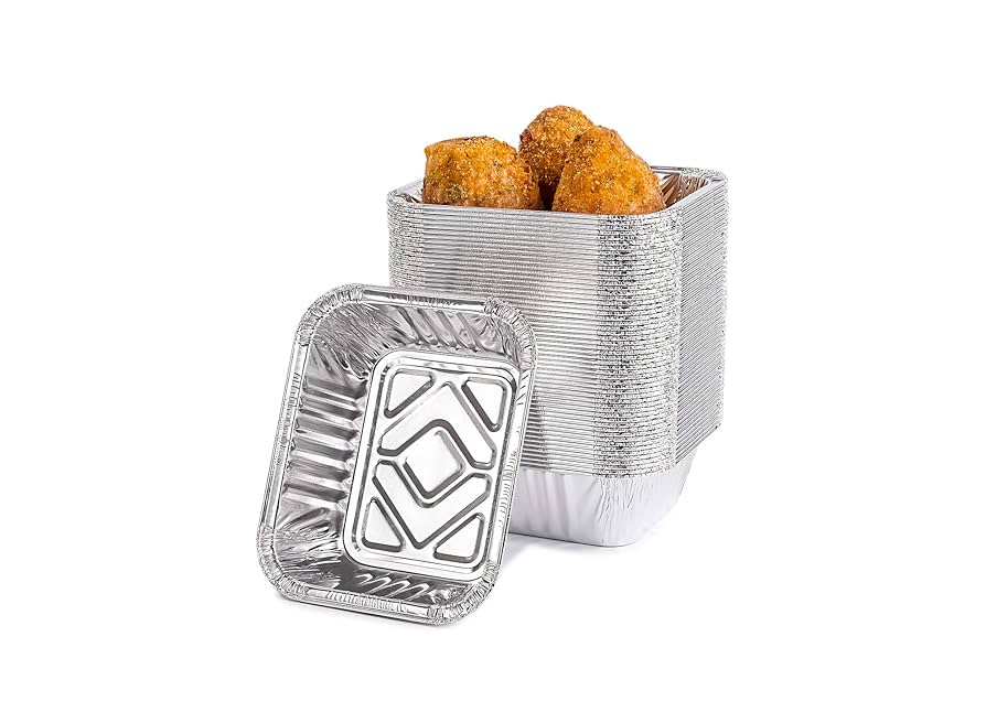 Vaschette Alluminio R10G Da Una Porzione (Cartone Da 100 Pz)