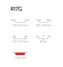 Vaschette Alluminio Quattro Porzioni Profonda R17G (Cartone Da 100 Pezzi)
