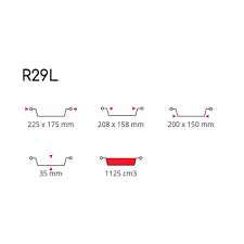 Vaschette Alluminio Bordo a L Per Quattro Porzioni R29L (Cartone Da 100 Pezzi)