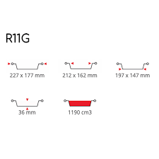 R11G Aluminum Trays for Four Servings (Box of 100)