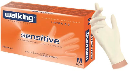 Guanti Monouso in Lattice Bianchi 5,0 g (Confezione 100 Pz)