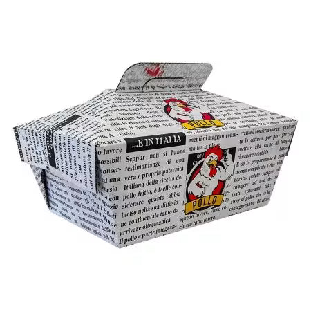 Set 100 Pz Scatole Porta-Pollo Con Alluminio E Buste Per Pollo