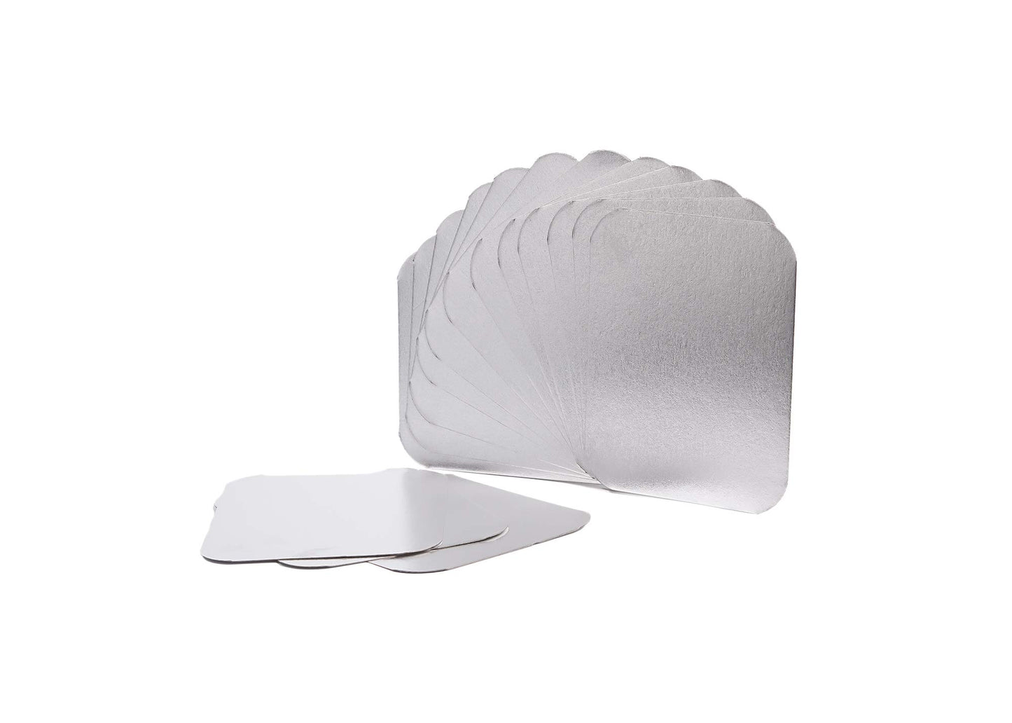 Aluminum Tray Lids for One Serving (Box of 100 Pieces)