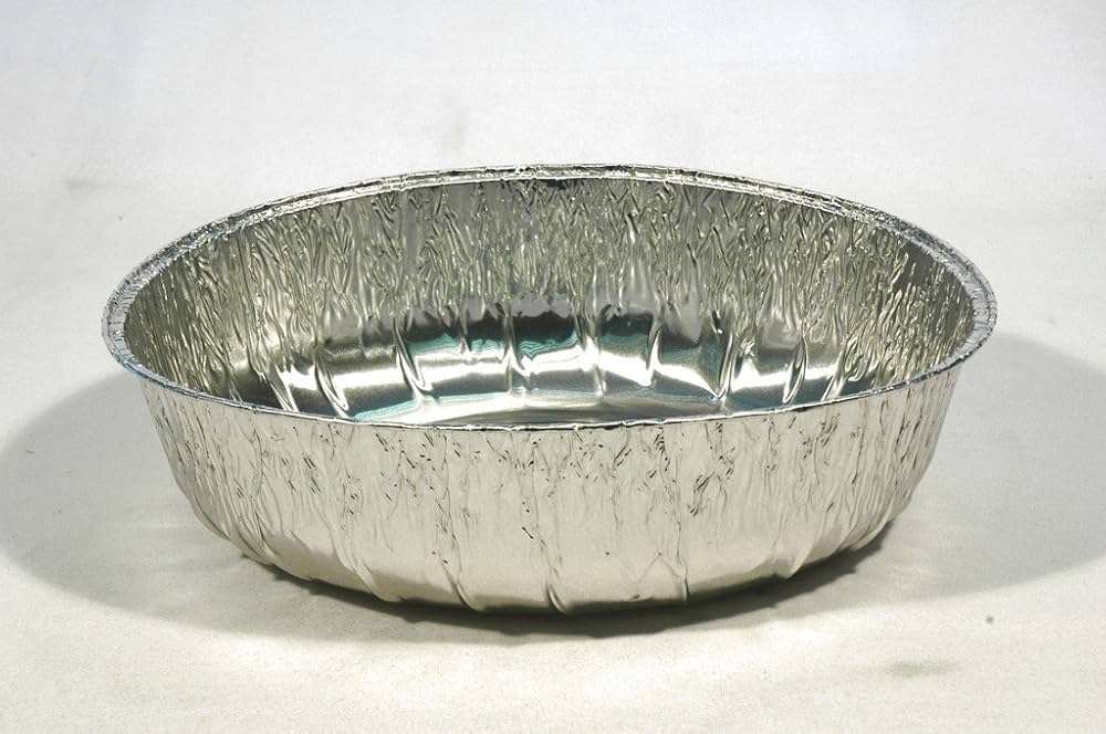 E1G Ovale Aluminiumschalen (Karton mit 100 Stück)