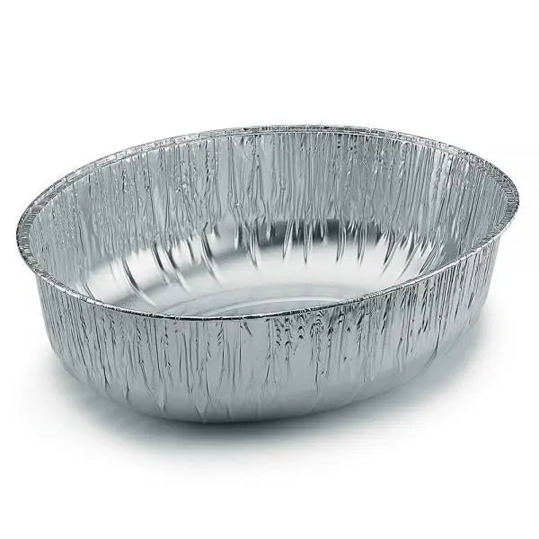 E1G Ovale Aluminiumschalen (Karton mit 100 Stück)