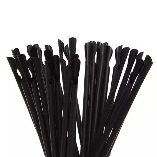 250 Pz Cannucce Nere Biodegradabili Per Granita