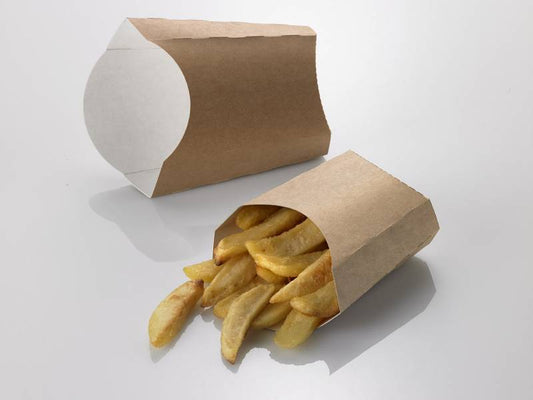 Porta Patatine Avana 10,5X10,5X5,5cm (Cartone da 100 Pz)