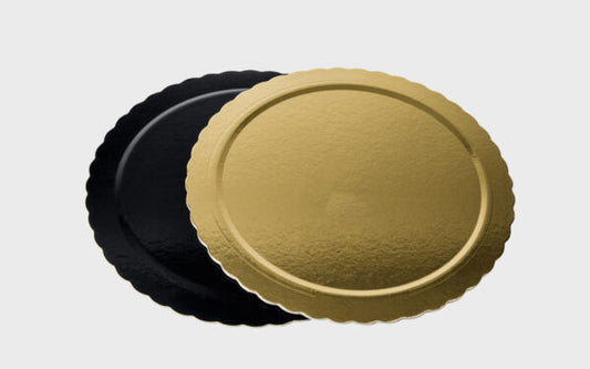 Piatti Ala Oro Double Face Nero/Oro (Confezione da 10 Kg)