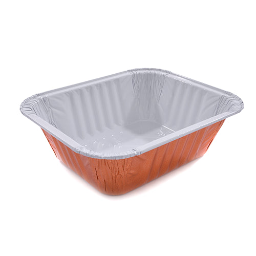 Vaschette Alluminio Laccate Per Microonde R10G Per Una Porzione (Cartone Da 100 Pz)