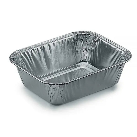 Vaschette Alluminio R9G Per Mezza Porzione (Cartone Da 100 Pz)