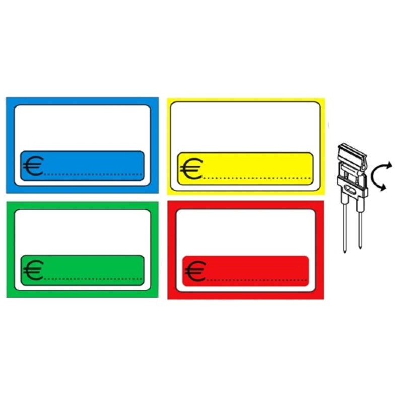 25 Pcs Rectangular PVC Price Tags