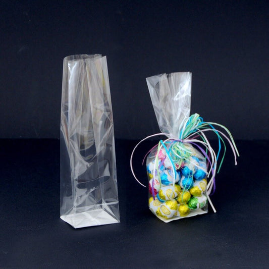 Sacchetti Fondo Quadro Trasparenti Per Alimenti In PPL (Cartone da 20 Kg)