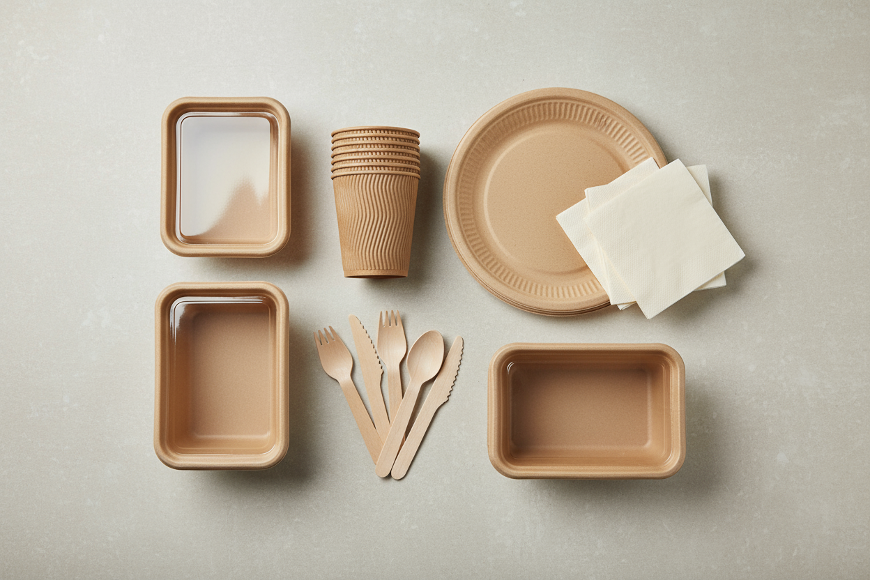 immagine che rappresenti prodotti monouso