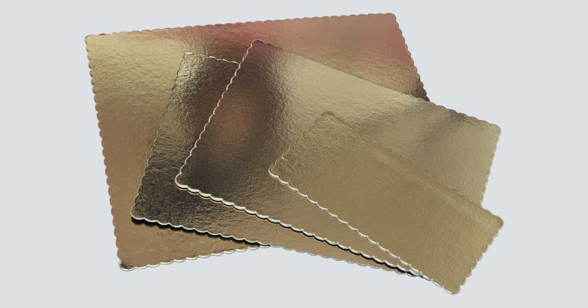 Rectangular Gold Edged Trays