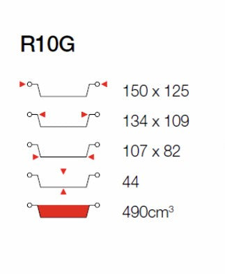 Vaschette Alluminio R10G Da Una Porzione (Cartone Da 100 Pz)